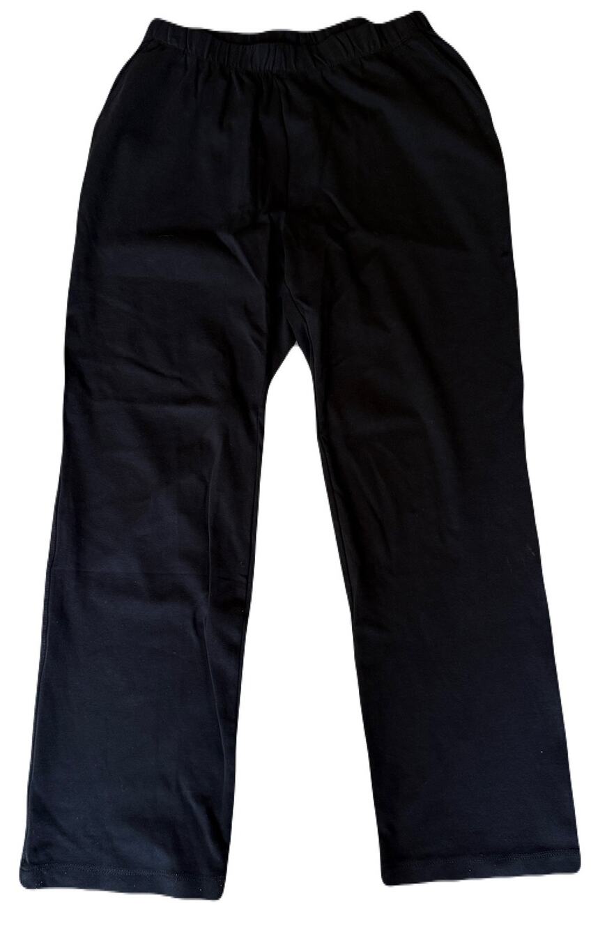 Lands End 100% Cotton Sport Knit Straight Leg Pants - Sz M - New No Tags